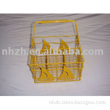 wooden house wire gardening tools basket